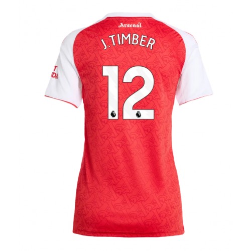 Ženski Nogometni dresi Arsenal Jurrien Timber #12 Domači 2025-26 Kratek Rokav
